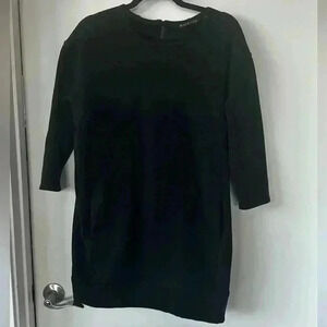 Athleta black fleece dress